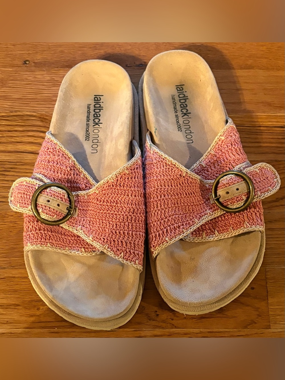 Laidback London “Reef” Slide Sandals, Size 41